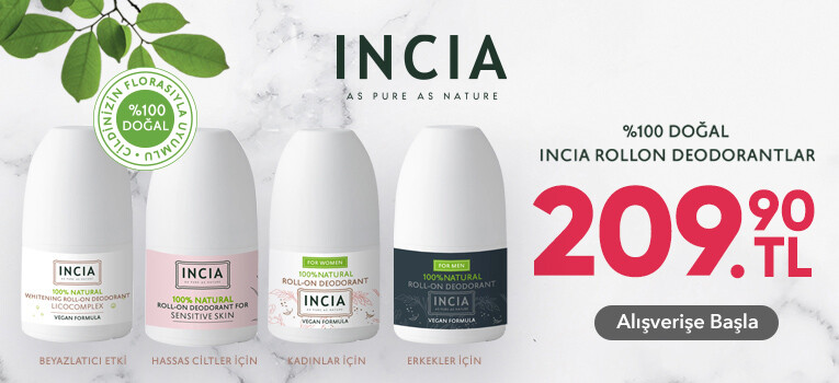 %100 Doğal INCIA Deodorantlar