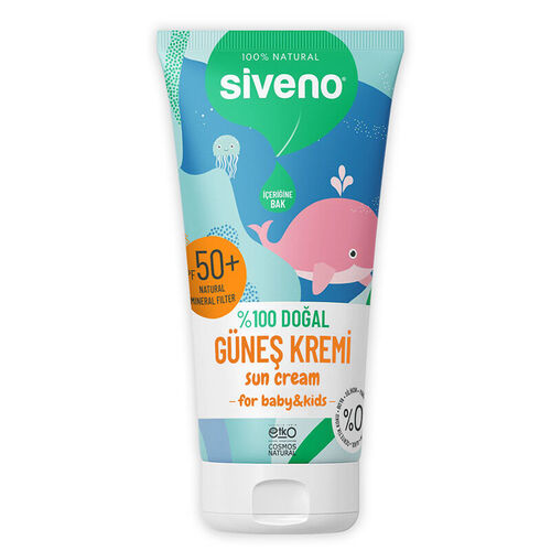 Siveno Bebekler için Doğal Güneş Kremi Spf50+