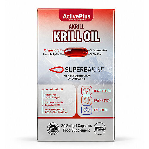 ActivePlus Akrill Krill Oil Takviye Edici Gıda 30 Yumuşak Kapsül - Active Plus