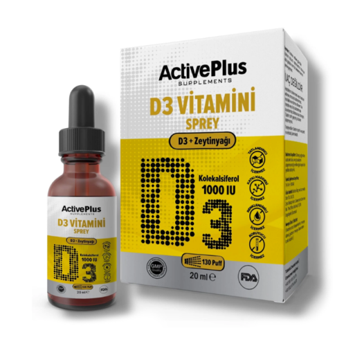 ActivePlus D3-1000IU Sprey Takviye Edici Gıda 20 ml - 1