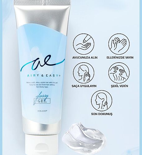 Airy Easy Glossy Gel Parlak ve Güçlü Saç Şekillendirici 100 ml - Airy Easy (1)