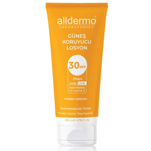 Alldermo Güneş Koruyucu Losyon Spf30+ 200 ml - 1