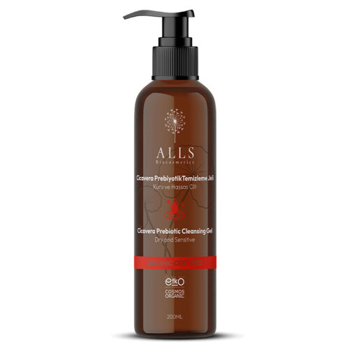 Alls Biocosmetics Organik CicaVera Prebiyotik Temizleme Jeli 200 ml - 1