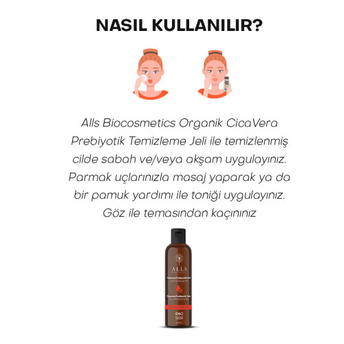 Alls Biocosmetics Organik CicaVera Prebiyotik Tonik 200 ml - 6