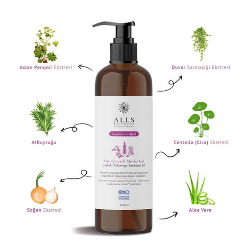 Alls Biocosmetics Organik Anti Stretch Mark Çatlak Önlemeye Yardımcı Jel 350 ml (Promosyon Ürünü) - 5