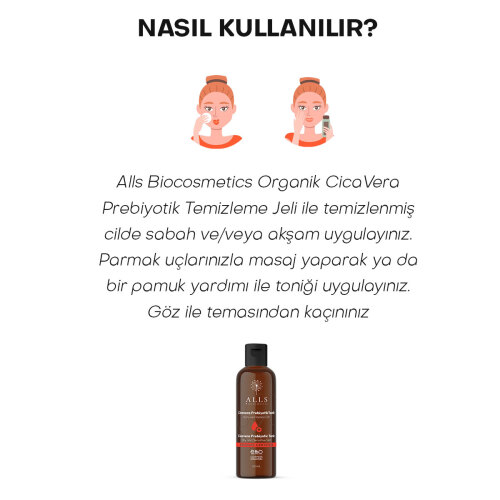 Alls Biocosmetics Organik CicaVera Prebiyotik Tonik 100 ml (Promosyon Ürünü) - 5