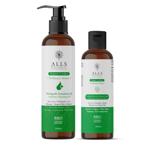 Alls Biocosmetics Organik Prebiyotik Arındırıcı ve Gözenek Sıkılaştırıcı Bakım Seti - 1