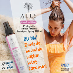 Alls Biocosmetics Organik Prebiyotik Kolay Tarama Saç Açıcı Sprey 140 ml (Promosyon Ürünü) - 5