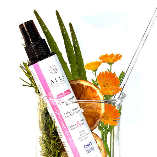 Alls Biocosmetics Organik Prebiyotik Kolay Tarama Saç Açıcı Sprey 140 ml (Promosyon Ürünü) - 12
