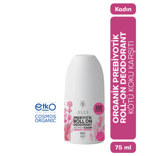 Alls Biocosmetics Organik Prebiyotik Roll on Deodorant 75 ml - Kadınlar İçin - 3