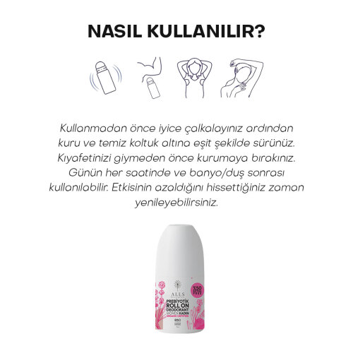 Alls Biocosmetics Organik Prebiyotik Roll on Deodorant 75 ml - Kadınlar İçin - 6