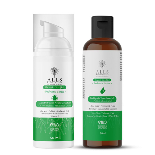 Alls Biocosmetics Organik Prebiyotik Yağlı ve Karma Ciltler İçin Temel Bakım Seti - 1