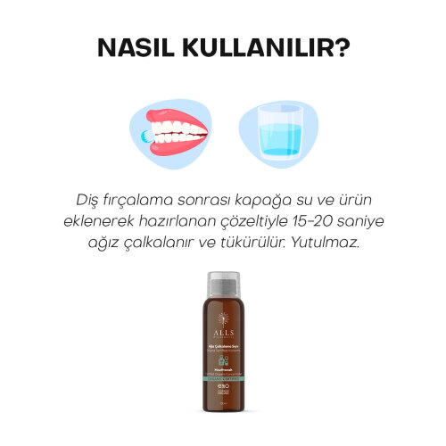Alls Biocosmetics Organik Sertifikalı Konsantre Ağız Çalkalama Suyu 100 ml - 7