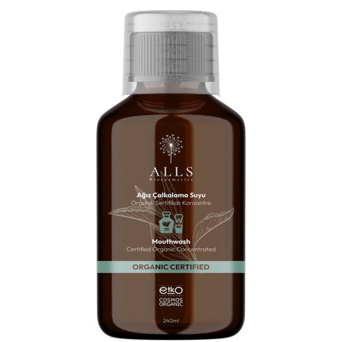 Alls Biocosmetics Organik Sertifikalı Konsantre Ağız Çalkalama Suyu 240 ml - Alls Biocosmetics (1)