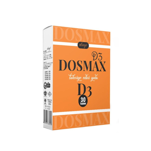 Alsego Dosmax D3 Takviye Edici Gıda 30 Tablet - Dosmax