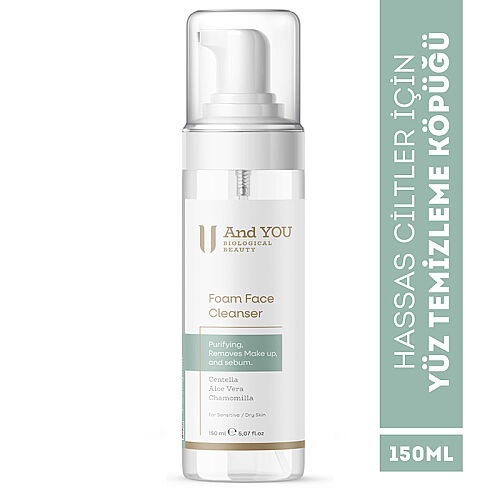 And You Hassas Ciltler İçin Yüz Temizleme Köpüğü 150 ml - And You (1)