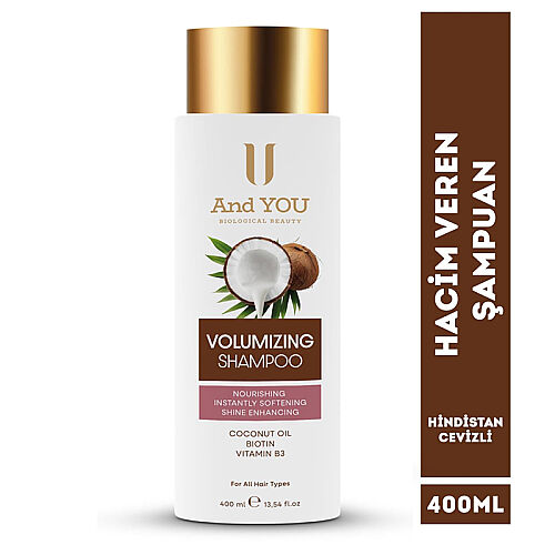 And You Hindistan Cevizi Hacim Veren Şampuan 400 ml - And You (1)