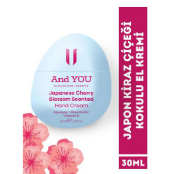 And You Japon Kiraz Çiçeği Nemlendirici El Kremi 30 ml - 2