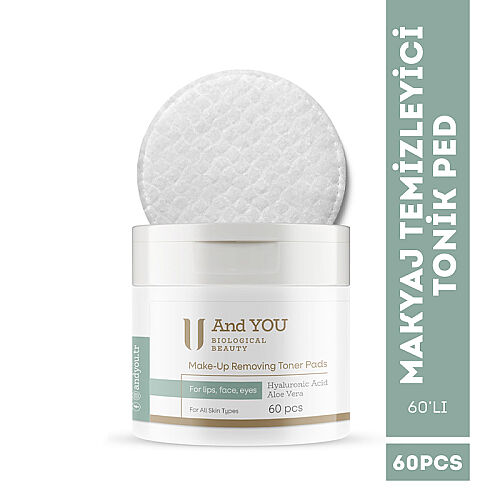 And You Makyaj Temizleyici Tonik Ped 60 Adet - And You (1)