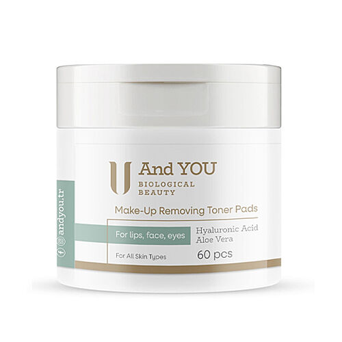 And You Makyaj Temizleyici Tonik Ped 60 Adet - And You
