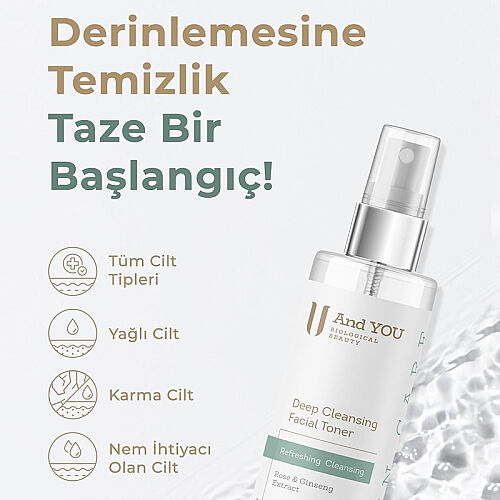 And You Temizleyici Yüz Toniği 200 ml - And You (1)