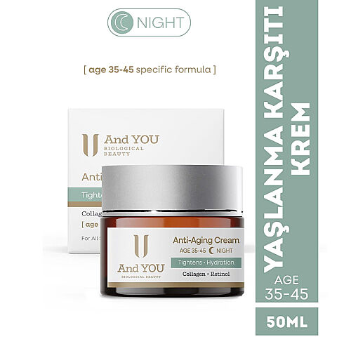 And You Yaşlanma Karşıtı Gece Kremi 50 ml – 35-45 Yaş Yoğun Bakım - And You (1)