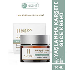 And You Yaşlanma Karşıtı Gece Kremi 50 ml 45-55 Yoğun Bakım - 2