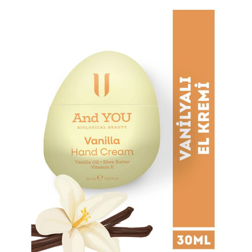 And You Yoğun Nemlendirici Vanilyalı El Kremi 30 ml - And You (1)