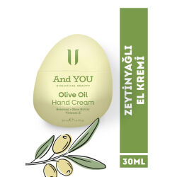 And You Zeytinyağlı Nemlendirici El Kremi 30 ml - 2