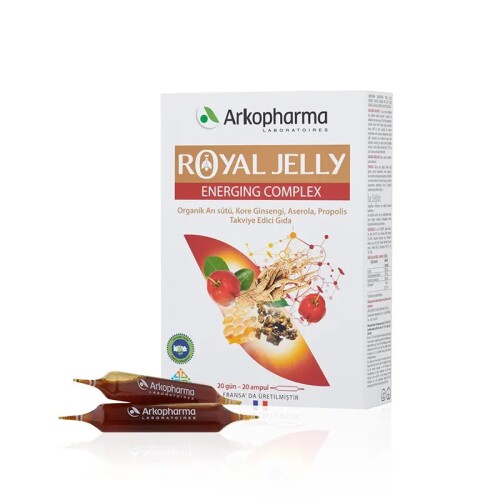 Arkopharma Royal Jelly Energing Complex Takviye Edici Gıda 20 Ampul - Arkopharma