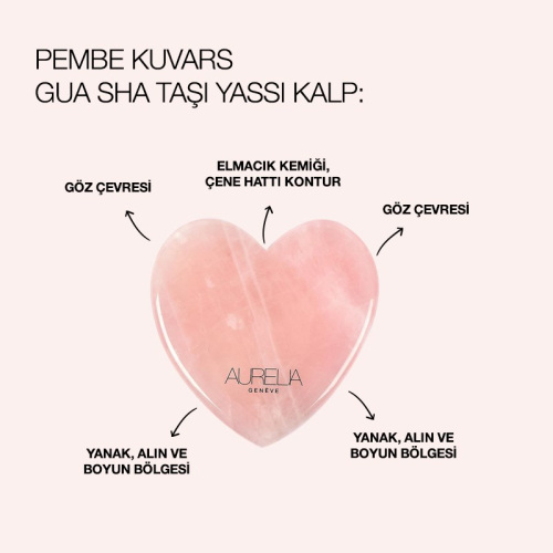 Aurelia Geneve Yassı Kalp Şekilli Gua Sha Taşı - Aurelia Geneve (1)
