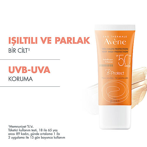 Avene B-Protect SPF50+ Ton Eşitlemeye Yardımcı Renkli Yüz Güneş Kremi 30 ml - Avene (1)
