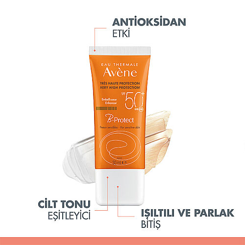 Avene B-Protect SPF50+ Ton Eşitlemeye Yardımcı Renkli Yüz Güneş Kremi 30 ml - 4
