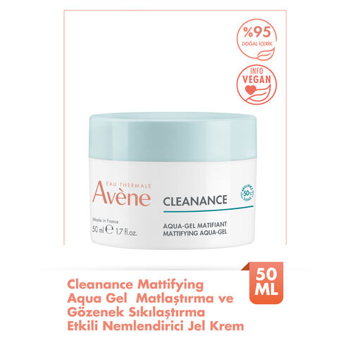 Avene Cleanance Aqua Gel Matlaştırıcı ve Gözenek Sıkılaştırıcı Nemlendirici Jel Krem 50 ml - Avene (1)