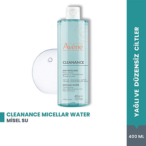 Avene Cleanance Karma ve Düzensiz Ciltler için Glutamik Asit İçeren Misel Su 400 ml - Avene (1)