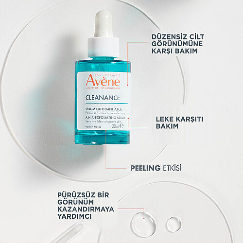 Avene Cleanance Peeling Etkili Laktik Asit ve Süksinik Asit İçeren AHA Serum 30 ml - Avene (1)