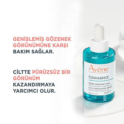 Avene Cleanance Peeling Etkili Laktik Asit ve Süksinik Asit İçeren AHA Serum 30 ml - 4