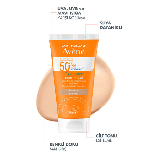 Avene Cleanance SPF50+ Renkli Güneş Kremi 50 ml - Promosyon Ürünü - 3