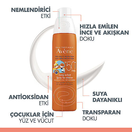Avene Çocuk Sprey Güneş Kremi SPF 50+ 200 ml - 4