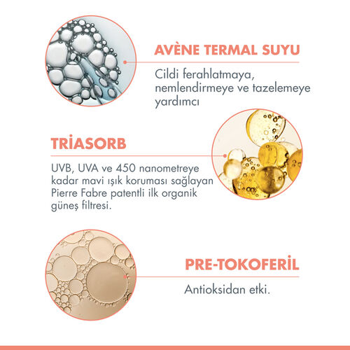 Avene Cream SPF 50+ Kuru Ciltler için Güneş Kremi 50 ml - 4