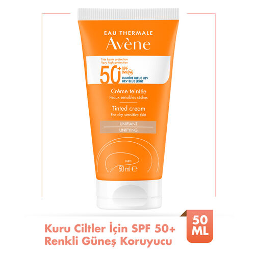 Avene Cream SPF 50+ Kuru Ciltler için Renkli Güneş Kremi 50 ml - Avene (1)