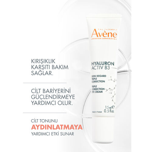 Avene Hyaluron Activ B3 Hyaluronik Asit ve Niasinamid Göz Çevresi Kremi 15 ml - 3