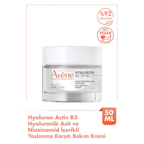 Avene Hyaluron Activ B3 Hyaluronik Asit ve Niasinamid Krem 50 ml - Avene (1)