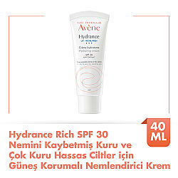 Avene Hydrance Rich SPF 30 Kuru Ciltler için Güneş Korumalı Nemlendirici Krem 40 ml - 2