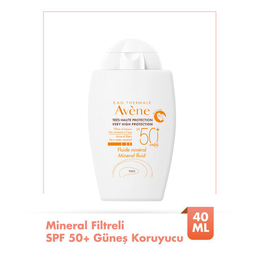 Avene Mineral Fluid SPF 50+ Hassas Ciltler İçin Ultra Hafif Güneş Kremi 40 ml - Avene (1)