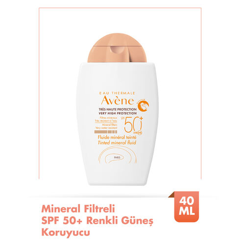 Avene Mineral Fluid SPF 50+ Hassas Ciltler için Ultra Hafif Renkli Güneş Kremi 40 ml - Avene (1)