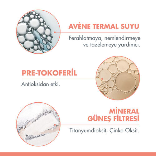 Avene Mineral Fluid SPF 50+ Hassas Ciltler için Ultra Hafif Renkli Güneş Kremi 40 ml - 4