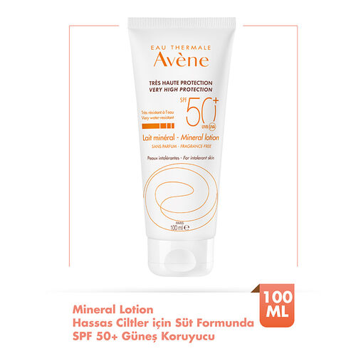 Avene Mineral Lotion Hassas Ciltler için SPF 50+ Süt Formunda Güneş Kremi 100 ml - Avene (1)