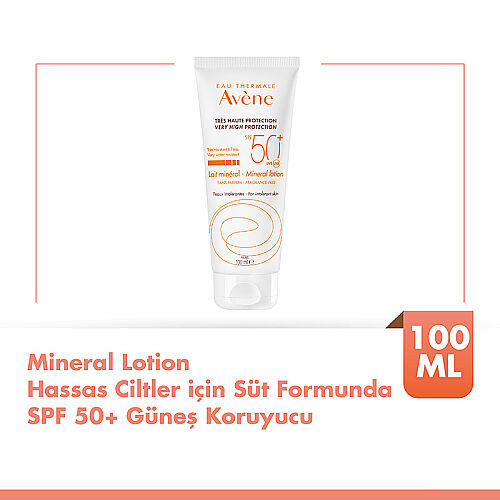 Avene Mineral Lotion Hassas Ciltler için SPF 50+ Süt Formunda Güneş Kremi 100 ml - Avene (1)
