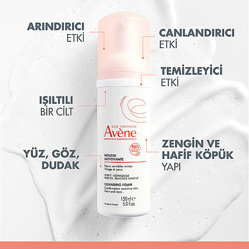Avene Mousse Nettoyante Cilt Temizleme Köpüğü 2x150ml SET - 4